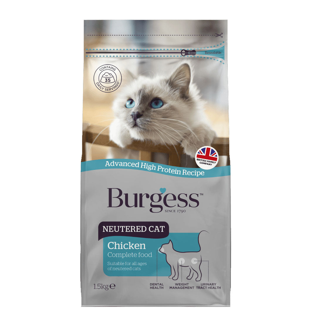 Burgess Cat - Neutered 1.5kg – Rokers